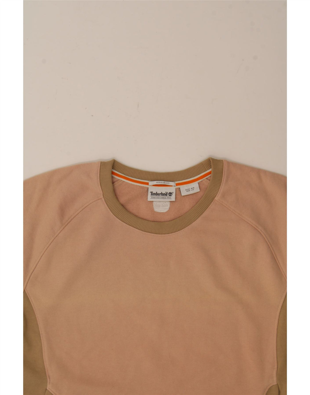 TIMBERLAND Womens Regular Fit Sweatshirt Jumper UK 14 Medium Orange Vintage Timberland and Second-Hand Timberland from Messina Hembry 