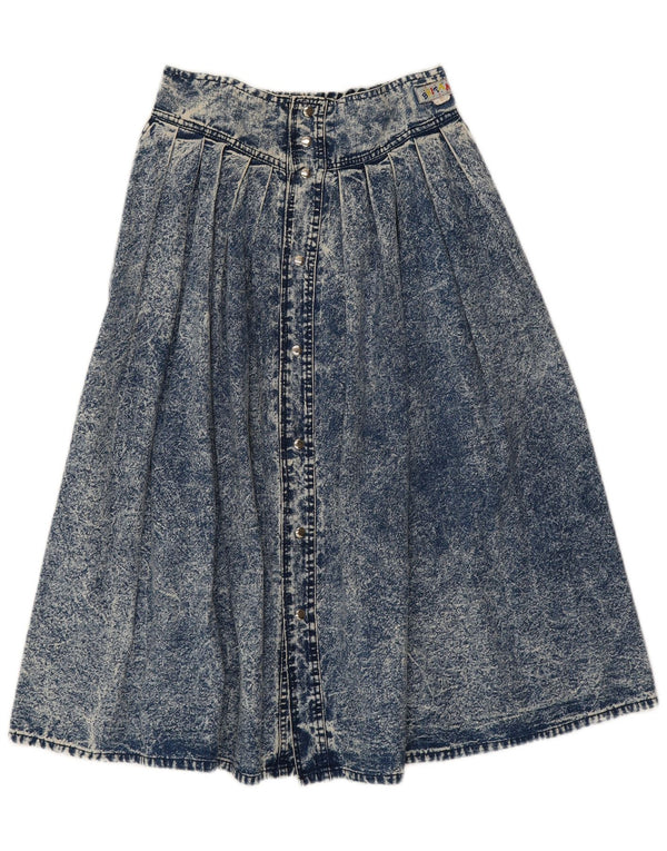 Fusta Vintage Midi Denim W28 Bumbac Albastru Mediu