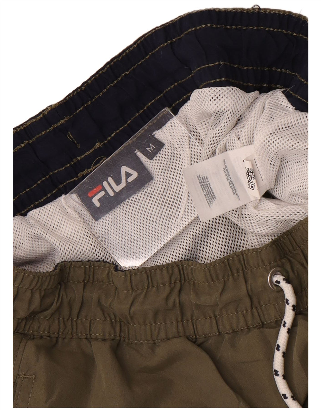 Pantaloni scurți de înot Fila pentru bărbați, poliester mediu kaki