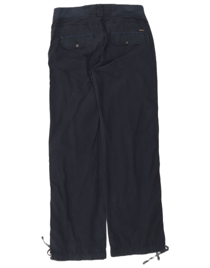 Pantaloni drepti pentru femei Woolrich W31 L31 bumbac bleumarin