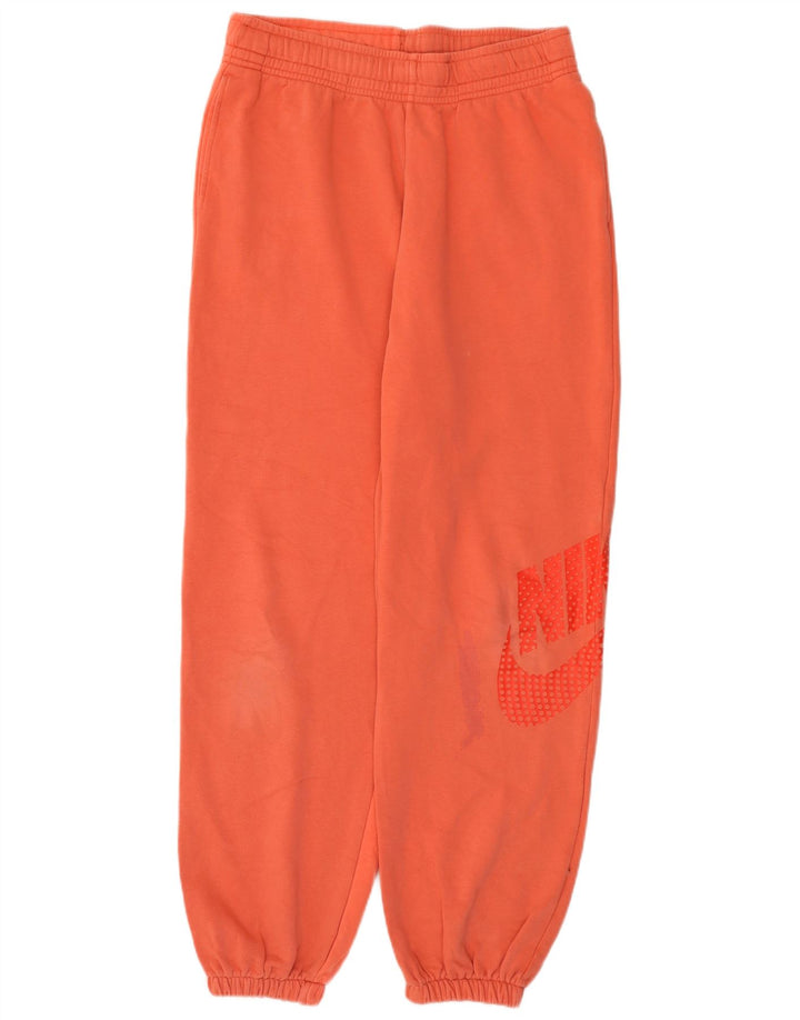 Pantaloni de trening grafic Nike pentru bărbați Pantaloni de jogging din bumbac portocaliu mediu