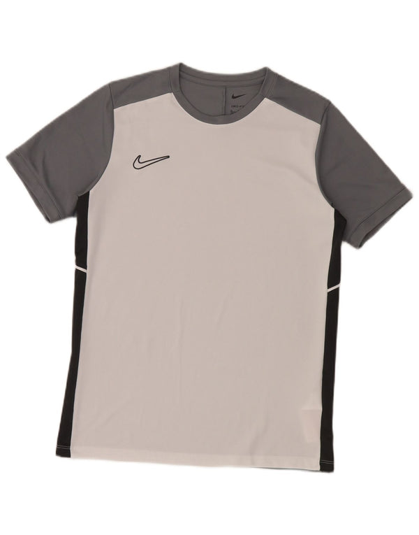 Tricou Nike Dri Fit pentru băieți Top 13-14 ani XL Alb Poliester color bloc