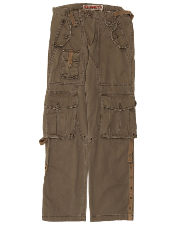 Pantaloni cargo drepti pentru bărbați Alcott IT 46 Small W32 L33 Bumbac verde