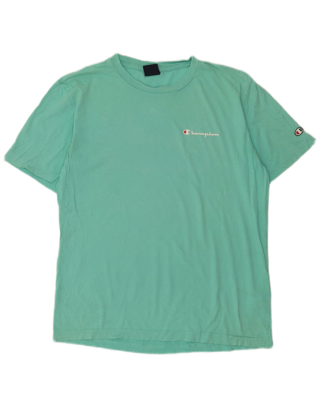 Tricou pentru bărbați Champion Top din bumbac verde mediu