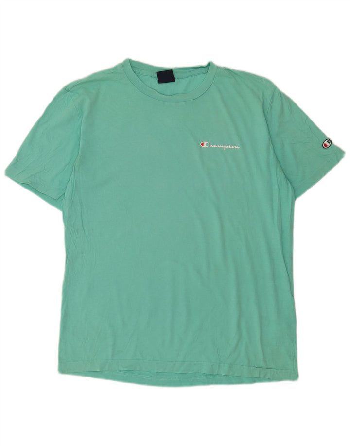 Tricou pentru bărbați Champion Top din bumbac verde mediu