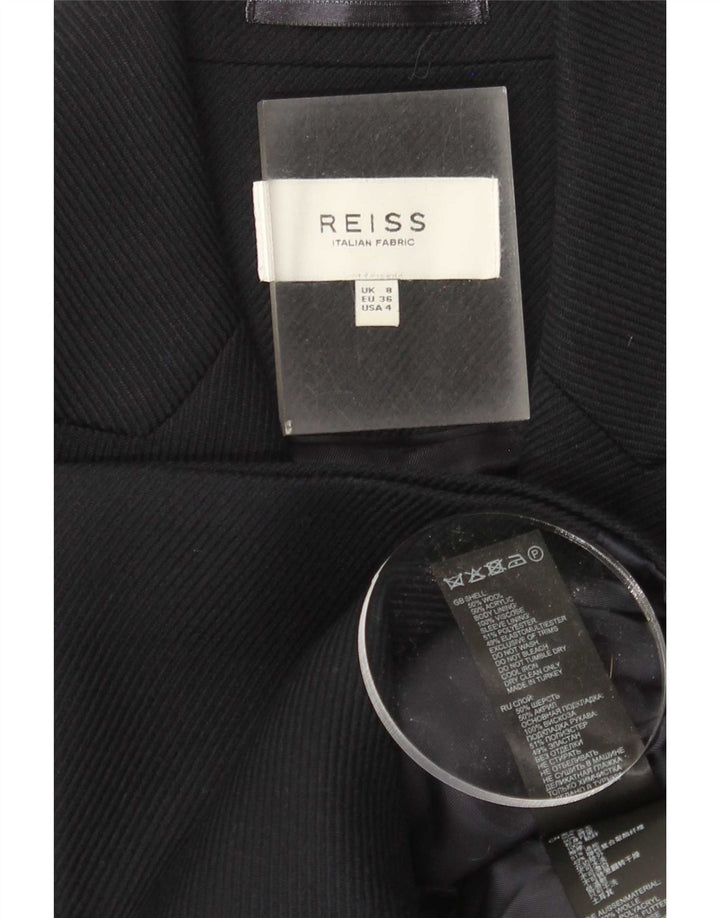 Jachetă Blazer pentru femei Reiss, cu două piepturi, UK 8, lână, albastru bleumarin