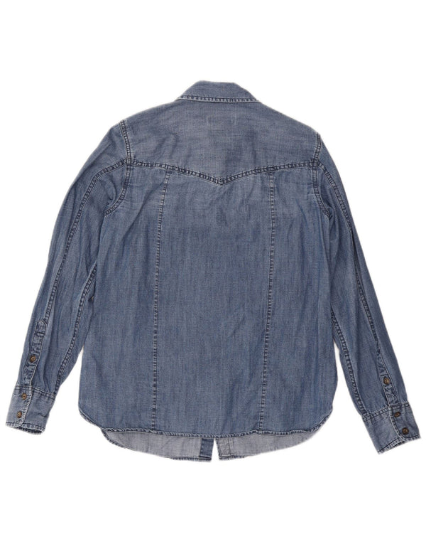 Cămașă de blugi pentru femei Orvis UK 10 Small Blue Bumbac