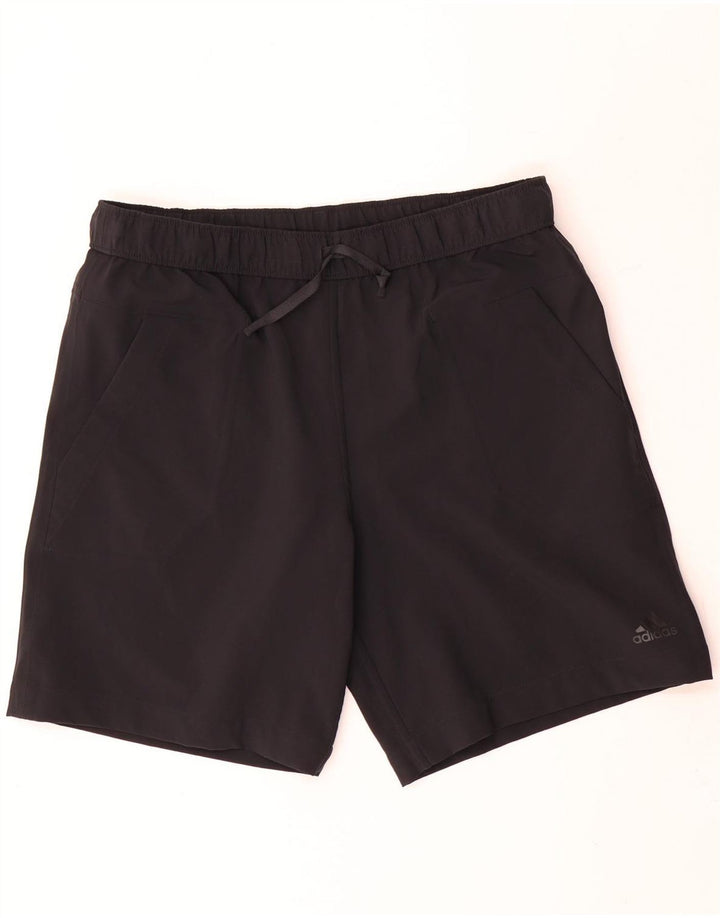 Pantaloni scurți sport reversibile Adidas pentru bărbați, mari, gri, poliester color bloc