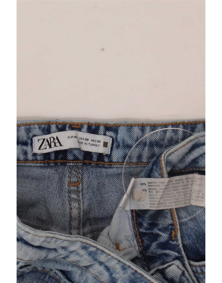 Blugi evazați învechiți pentru femei Zara EU 40 Mediu L30 L27 Bumbac albastru