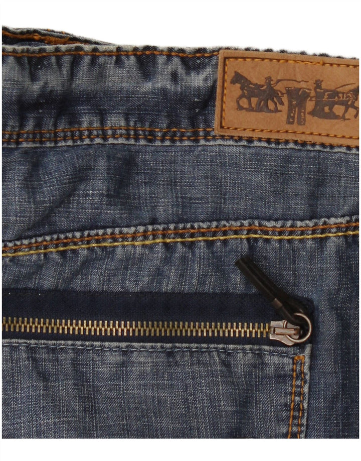 Fusta Mini denim Levi's W38 XL Albastru