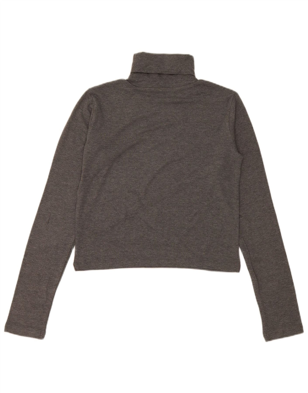 Crop Top pentru femei Zara cu mânecă lungă UK 12, gri mediu