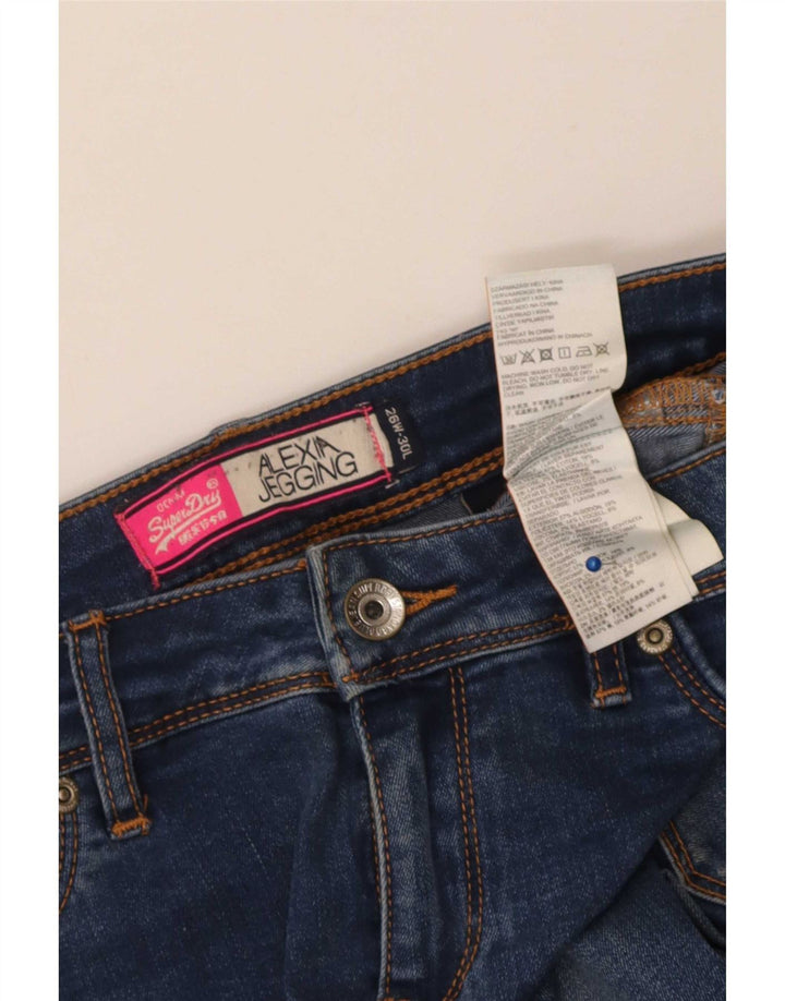 Blugi jegging Alexia Superdry pentru femei W26 L30 bumbac albastru