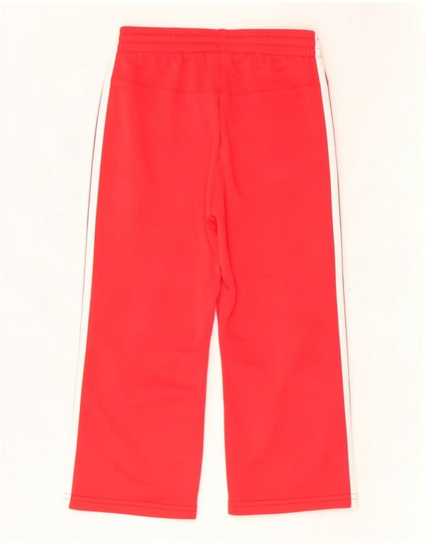 Pantaloni de trening Adidas fete 7-8 ani poliester roșu