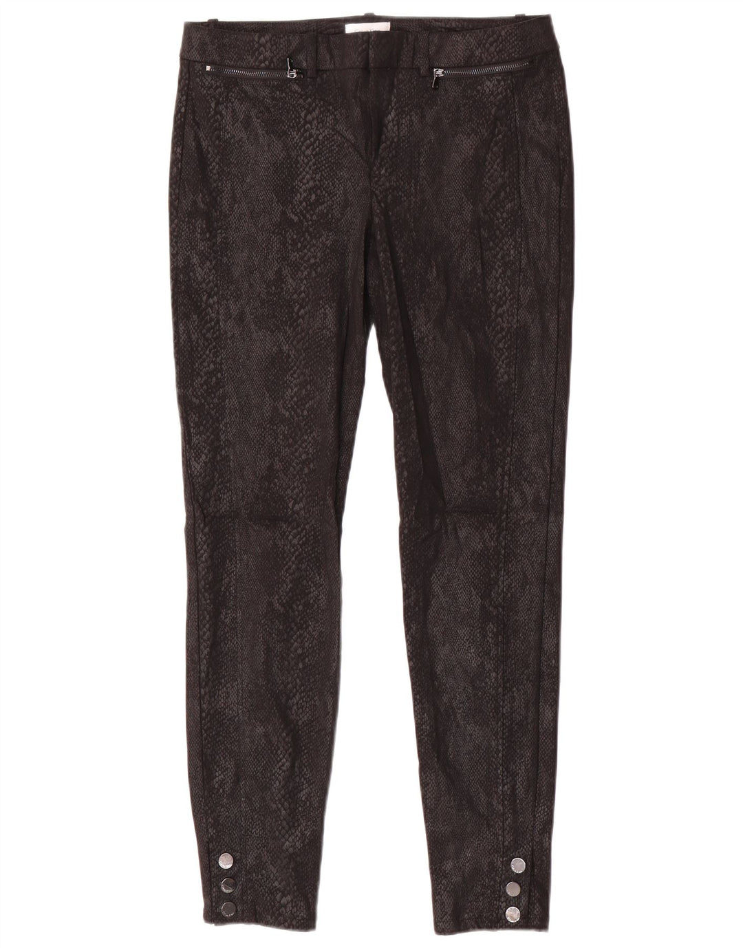 Pantaloni casual pentru femei CALVIN KLEIN US 4 Small W30 L27 Black Animal Print