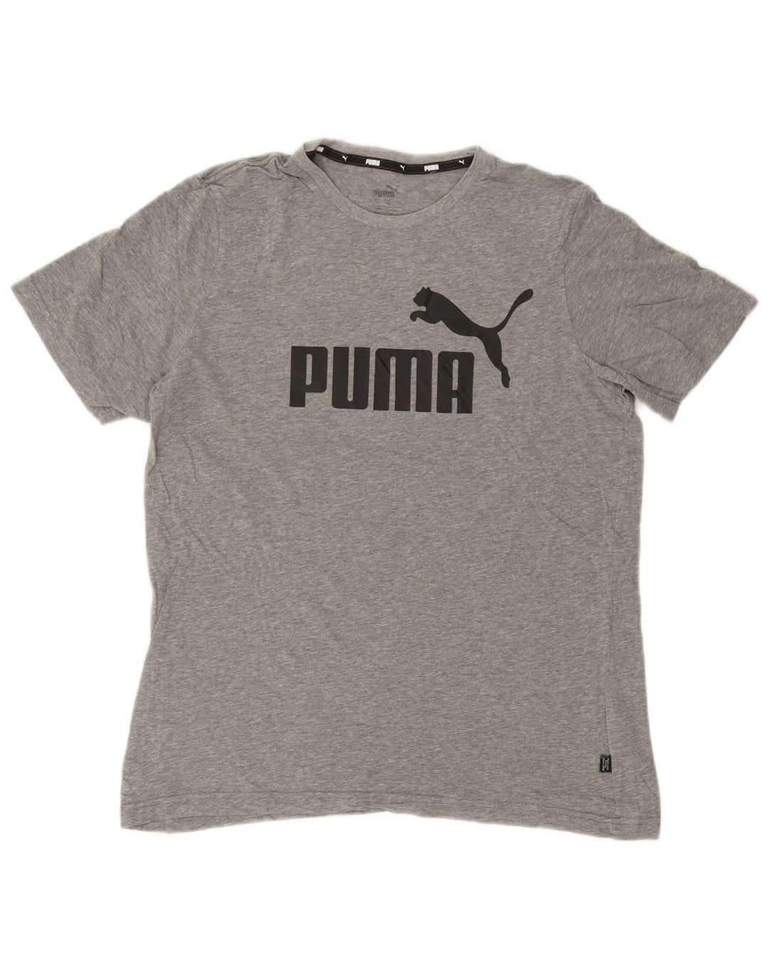 Tricou grafic Puma pentru bărbați Top, bumbac, gri mediu