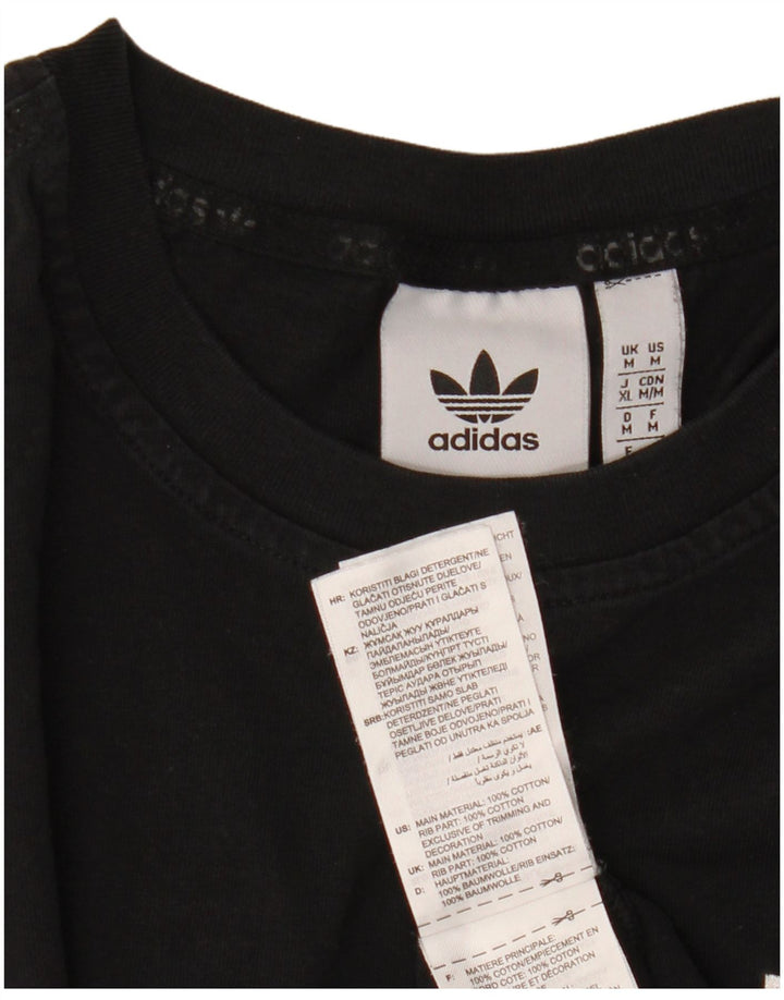 Tricou pentru bărbați Adidas Top Mediu Negru Bumbac