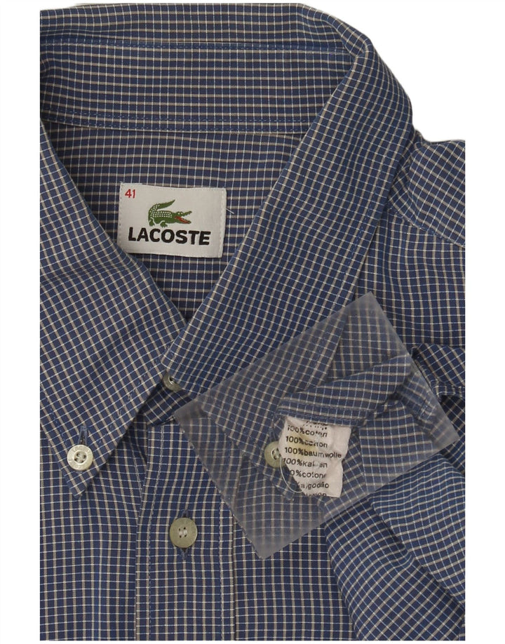 Cămașă Lacoste pentru bărbați, mărimea 41, mare, albastru, din bumbac