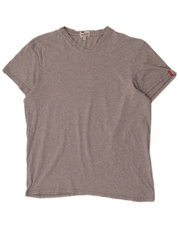Tricou pentru bărbați Levi's Top mare bumbac gri