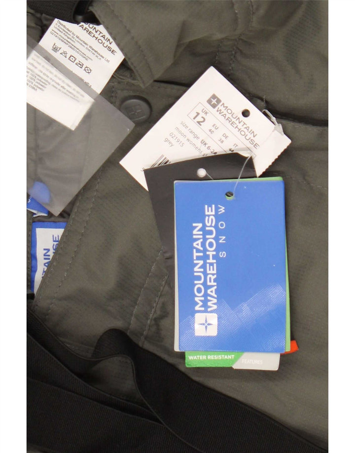 Mountain Warehouse Pantaloni de schi salopete pentru femei UK 12, gri mediu