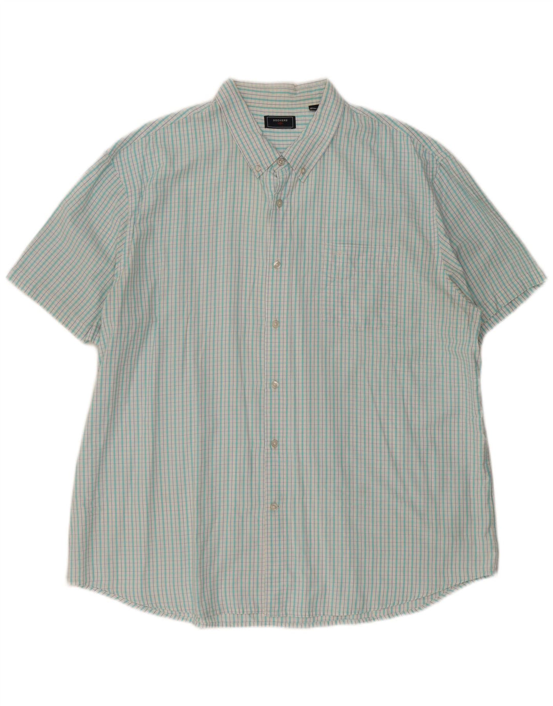 Cămașă cu mânecă scurtă pentru bărbați DOCKERS, 2XL, turcoaz