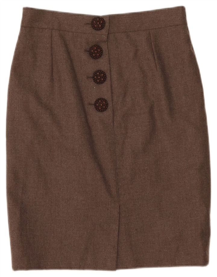 Fusta creion pentru femei VINTAGE W28 Maro Mediu
