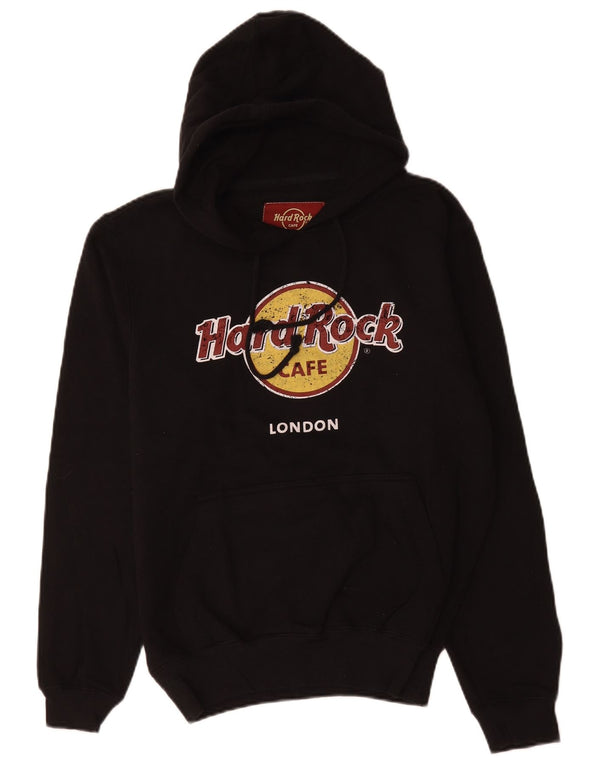 Hard Rock Cafe pentru bărbați London Graphic Hoodie Pulover Medium Black Bumbac