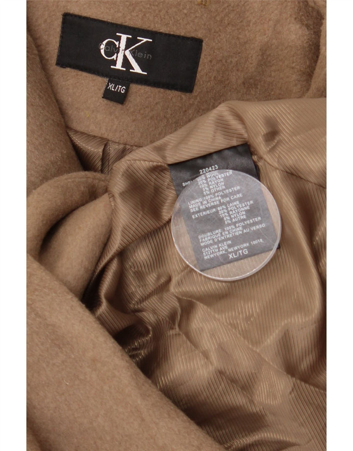 Palton supradimensionat pentru femei Calvin Klein UK 18 XL Lână bej