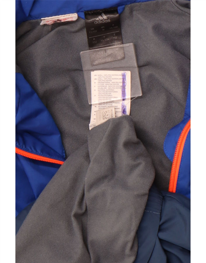 Jachetă de trening Clima Proof ADIDAS pentru băieți 11-12 ani, bleumarin
