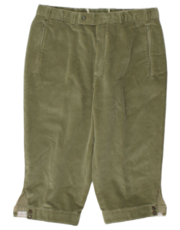 Pantaloni scurți vintage bărbați din velur IT 48 Medium W30 Kaki