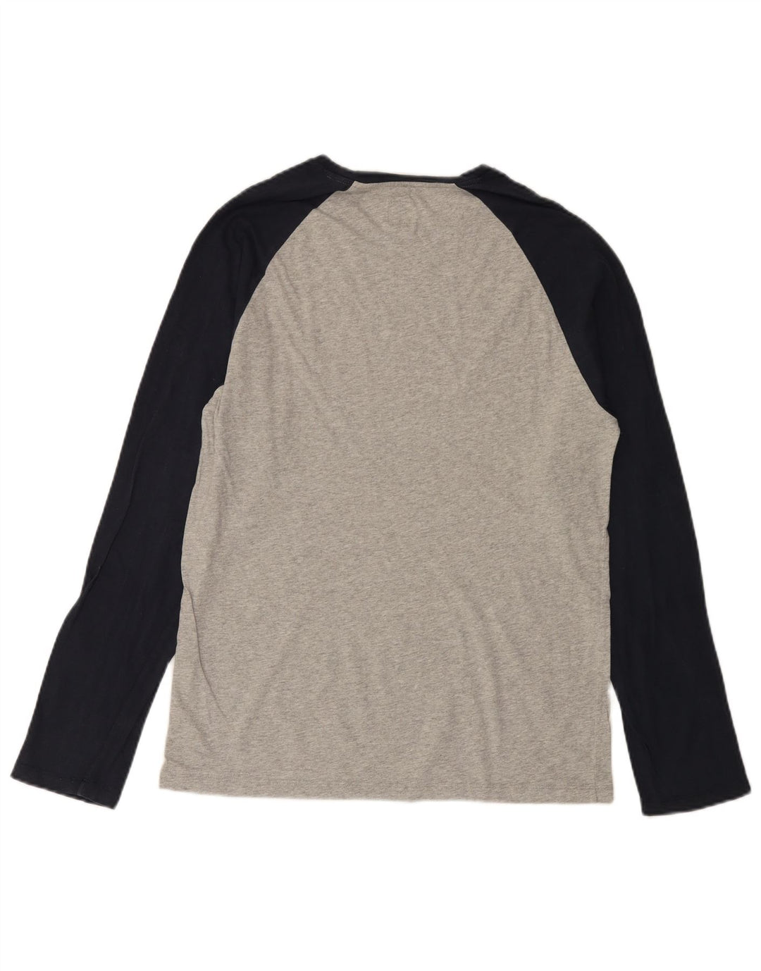 JACK WILLS Top pentru bărbați cu mânecă lungă, gri mediu, bumbac color bloc