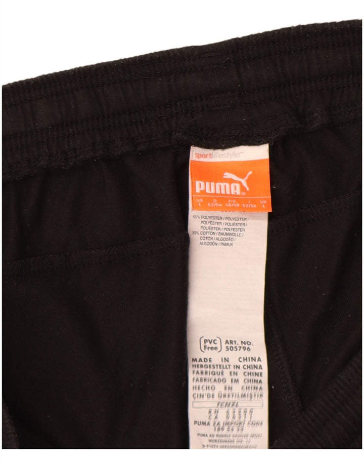 Pantaloni scurți sport Puma pentru bărbați, mari, negru, poliester color bloc