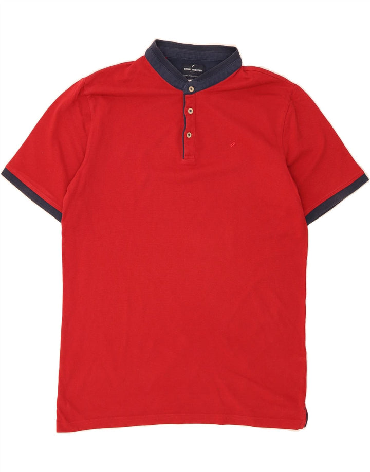 DANIEL HECHTER Mens Modern Fit Polo Shirt XL Red Cotton Vintage Daniel Hechter and Second-Hand Daniel Hechter from Messina Hembry 