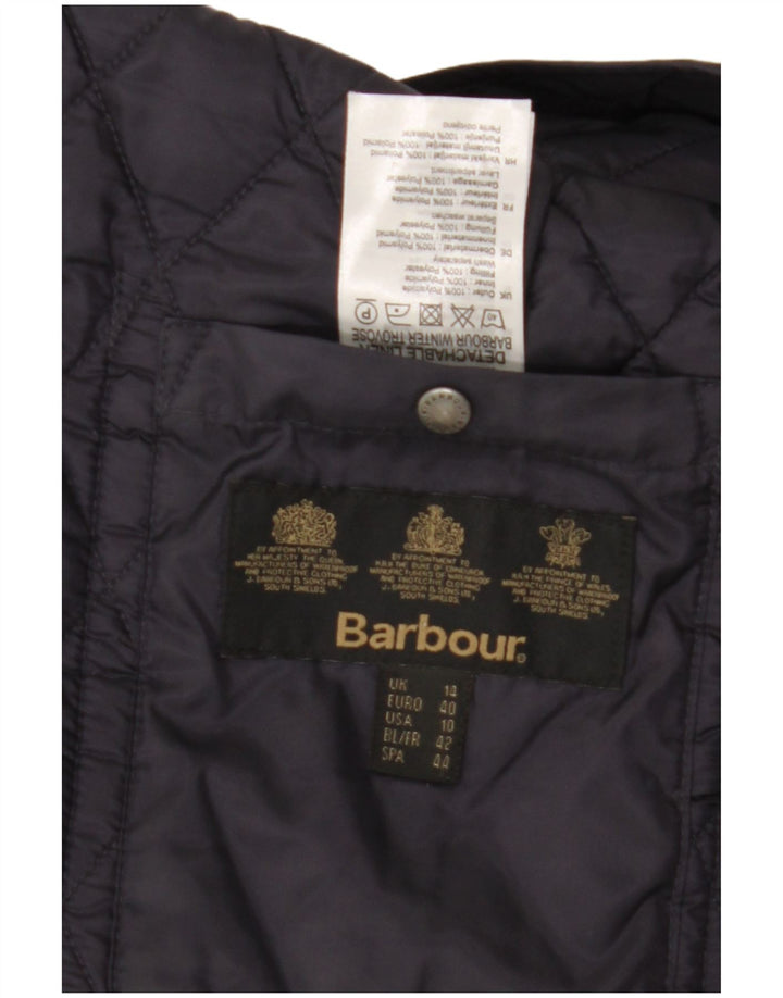 Jachetă matlasată pentru femei BARBOUR UK 14, mare, albastru, poliamidă