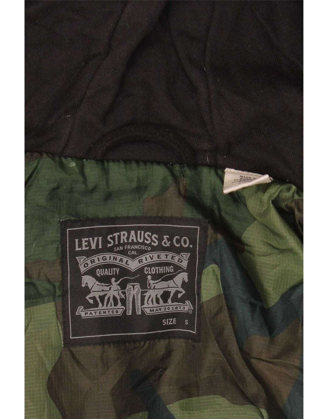 Cămașă de flanel lumberjack cu glugă pentru bărbați Levi's, cu carouri mici, roșii