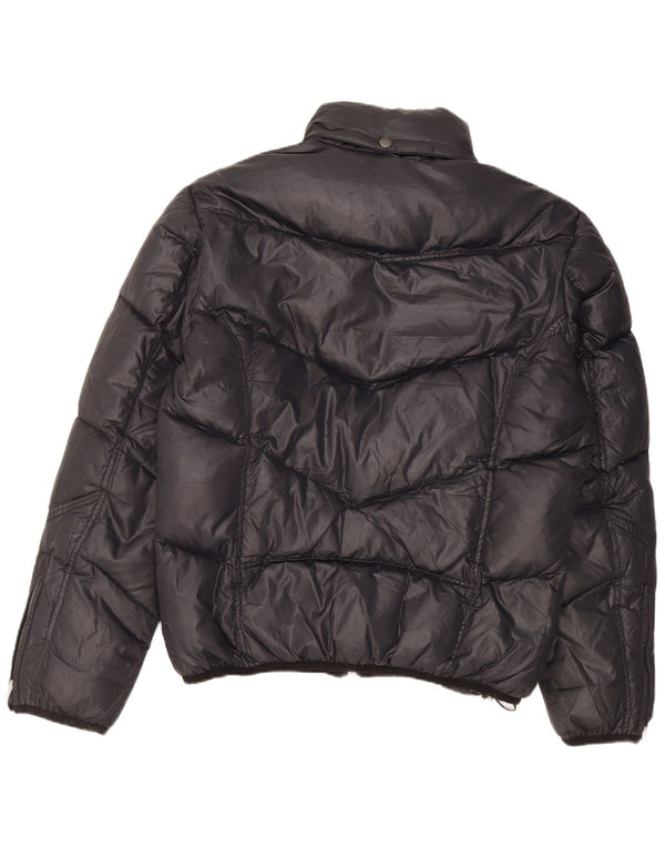 Jachetă căptușită cu glugă pentru bărbați Diesel UK 44 2XL Nylon negru