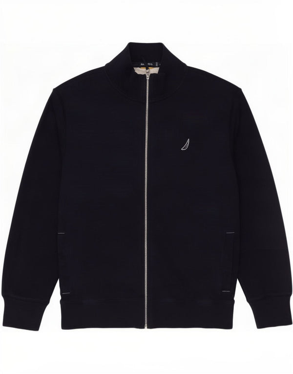 Nautica Mens Graphic Trening Top Jacket Medium Bleumarin Bumbac