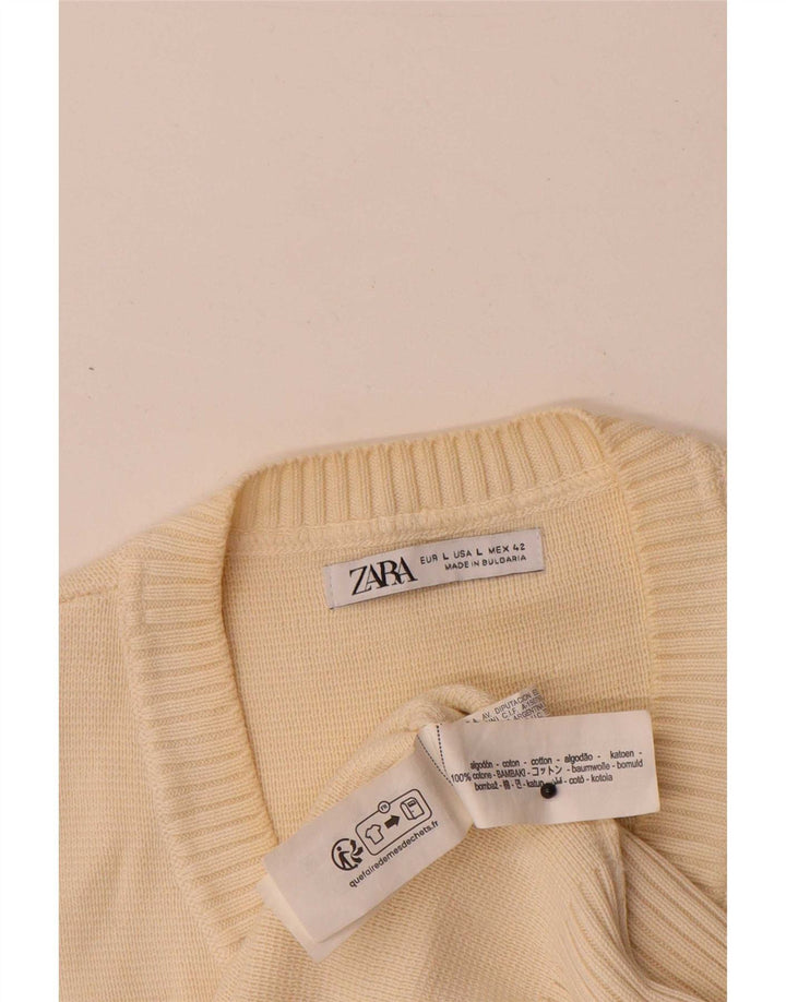 Zara Barbati Vesta Tank Top Mare Bej Bumbac