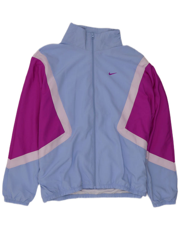 Jachetă de top cu trening grafic Nike pentru femei UK 14 Medium Blue Sports