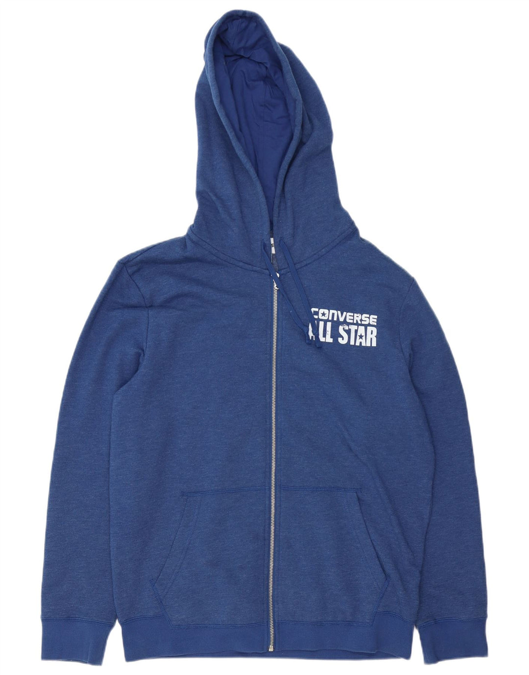 Pulover pentru bărbați Converse Graphic Zip, bumbac, albastru, mediu