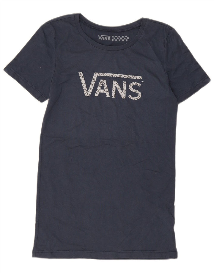 VANS Tricou cu grafic pentru femei Top UK 8 Small Bleumarin Bumbac