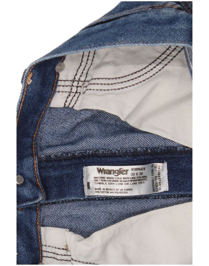 Blugi drepti pentru bărbați Wrangler W33 L30 Bumbac albastru
