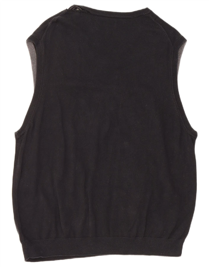 Chaps Mens Vest Tank Top Mare Bumbac Bleumarin