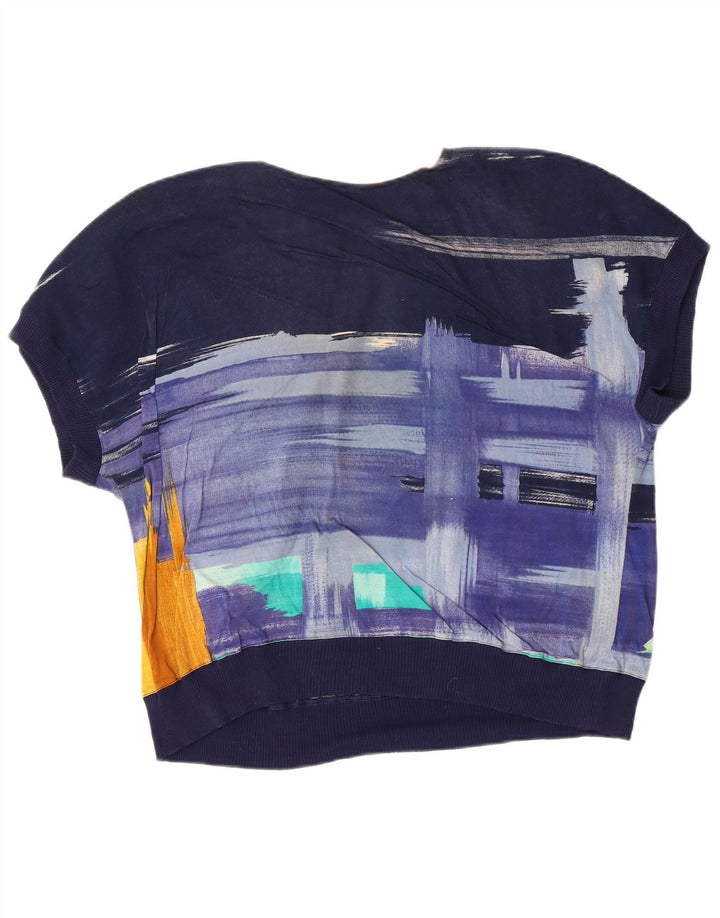 Bluză cu model abstract pentru femei Armando Calo Top IT 46 Mare bleumarin