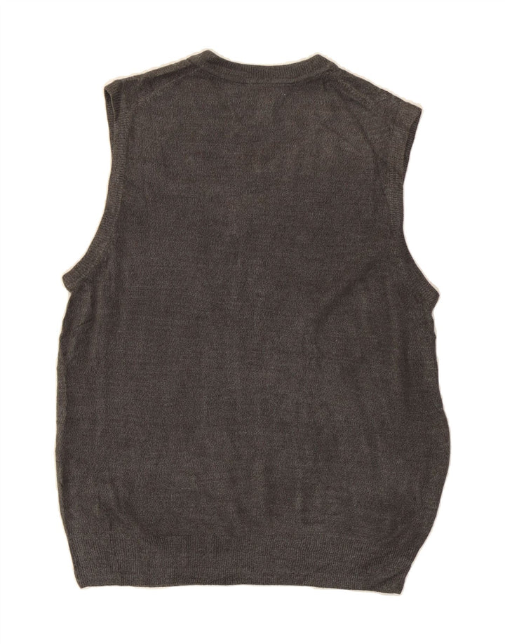 DOCKERS Mens Vest Tank Top Large Grey Acrylic Vintage Dockers and Second-Hand Dockers from Messina Hembry 