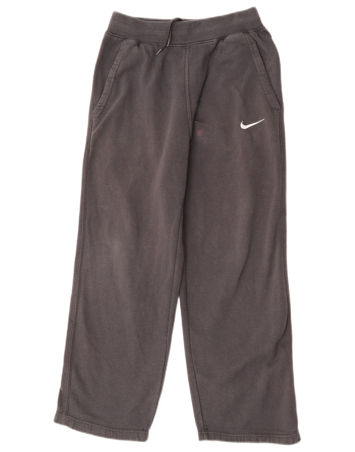 Pantaloni de trening Nike pentru baieti 10-11 ani bumbac gri mediu