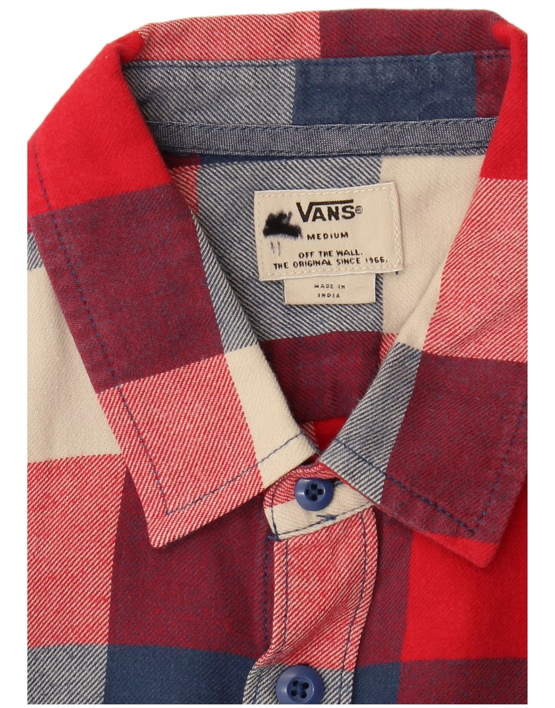 Cămașă de flanel pentru bărbați Vans, roșu mediu, carouri