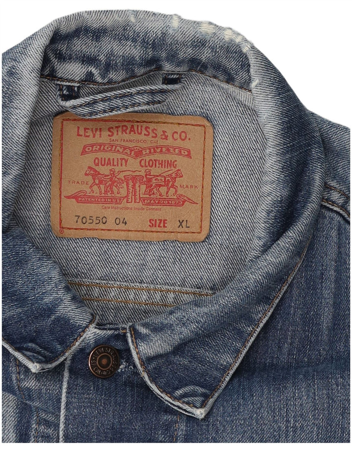 Gilet de blugi pentru bărbați Levi's UK 42 XL Albastru