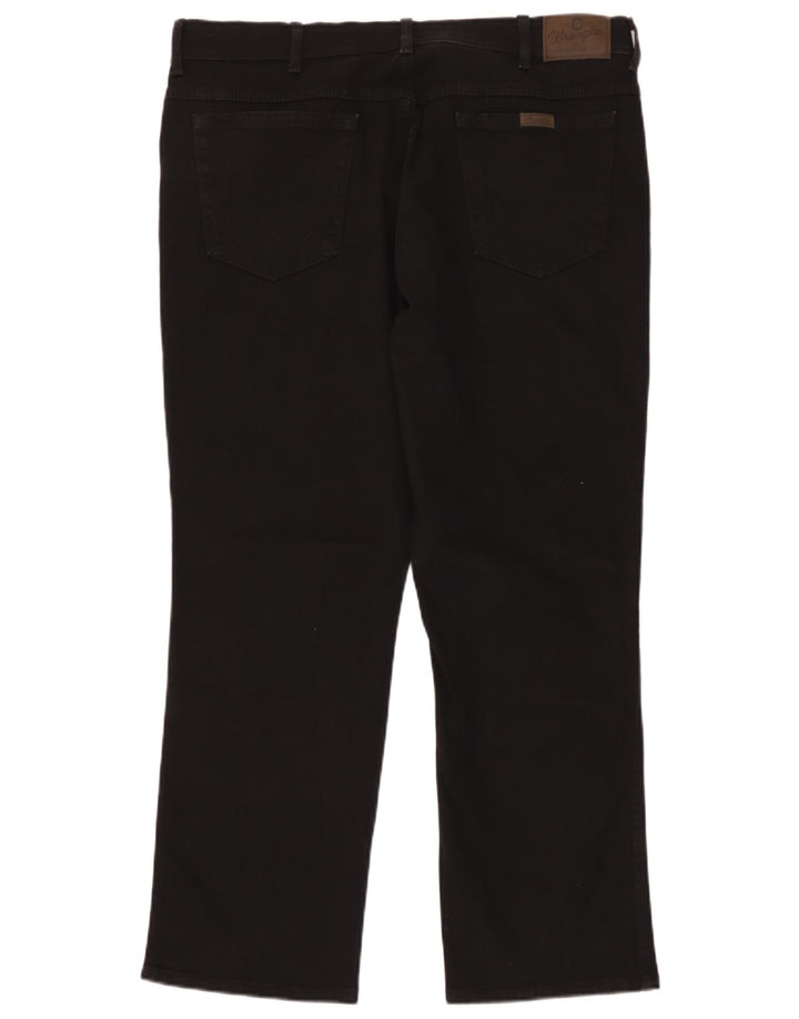 Blugi drepti Wrangler pentru femei, cu ajustare normală, W40 L30, bumbac negru