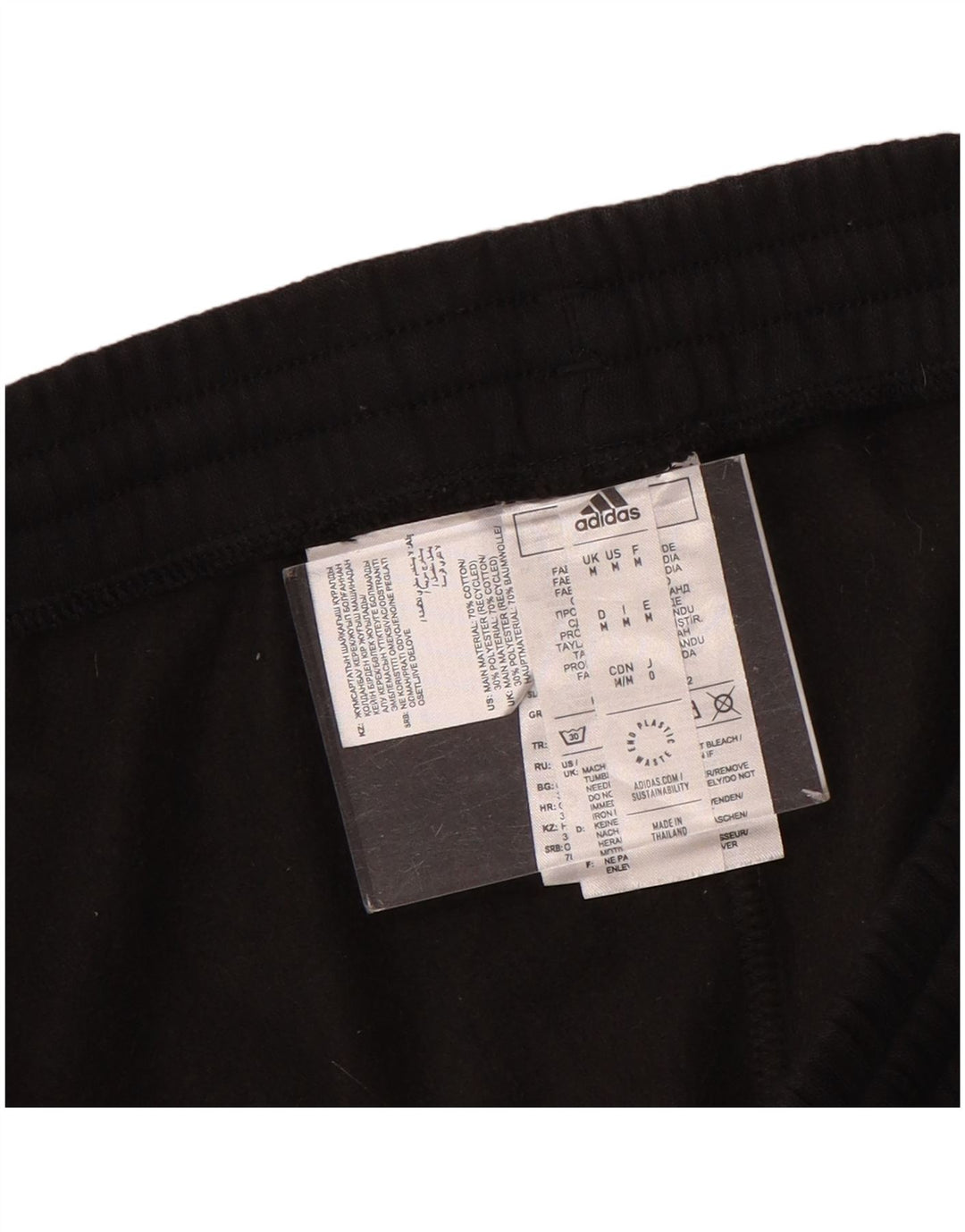 Pantaloni de trening Adidas pentru bărbați Joggeri, bumbac mediu negru
