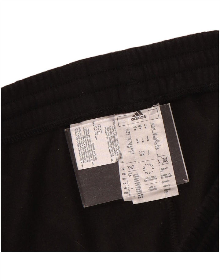 Pantaloni de trening Adidas pentru bărbați Joggeri, bumbac mediu negru